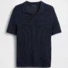 Sweter polo z siateczki