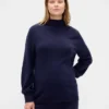 Swetr ciążowy z golfem z materiału CashSoft