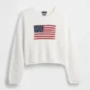 Swetr oversize w stylu amerykańskim, 100% bawełna