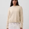 Swetr oversize w stylu crop top, 100% bawełna