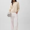 Swetr oversize w stylu crop top, 100% bawełna