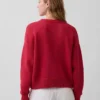 Swetr oversize w stylu crop top, 100% bawełna