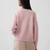 Swetr oversize w stylu crop top, 100% bawełna