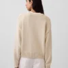 Swetr oversize w stylu crop top, 100% bawełna