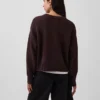 Swetr oversize w stylu crop top, 100% bawełna