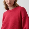 Swetr oversize w stylu crop top, 100% bawełna