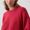 Swetr oversize w stylu crop top, 100% bawełna