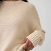 Swetr oversize w stylu crop top, 100% bawełna