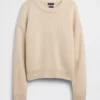 Swetr oversize w stylu crop top, 100% bawełna