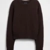 Swetr oversize w stylu crop top, 100% bawełna