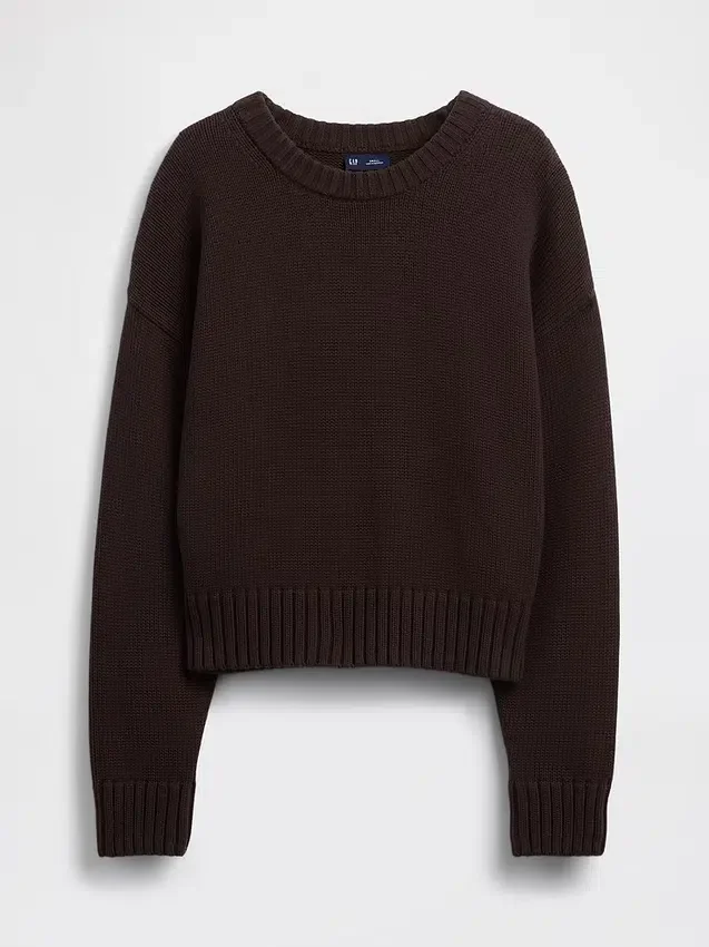 Swetr oversize w stylu crop top, 100% bawełna