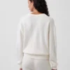 Swetr oversize z dekoltem w serek z dzianiny CashSoft