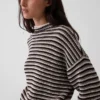 Swetr oversize z golfem, 100% bawełna