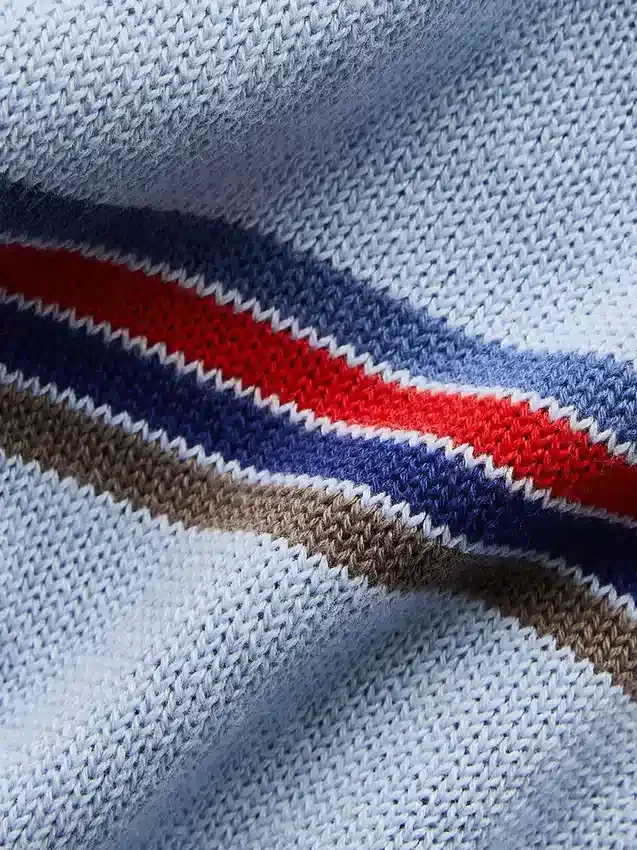 Swetr polo o luźnym kroju, 100% bawełna