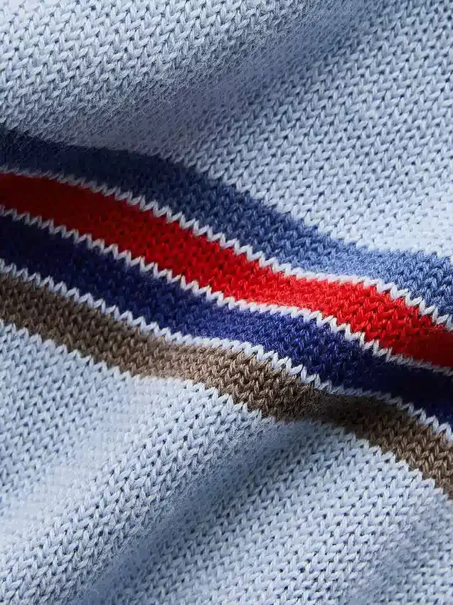 Swetr polo o luźnym kroju, 100% bawełna