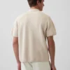 Swetr polo oversize z kieszenią i zamkiem do połowy