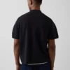 Swetr polo oversize z kieszenią i zamkiem do połowy