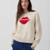 Swetr raglanowy „Kiss” ze 100% bawełny