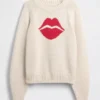 Swetr raglanowy „Kiss” ze 100% bawełny