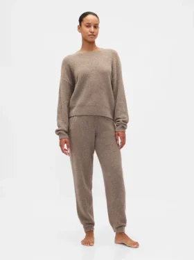 Swetr z dzianiny bouclé CashSoft