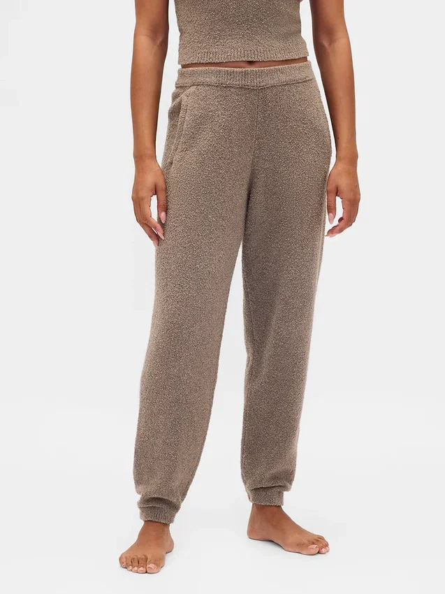 Swetr z dzianiny bouclé CashSoft