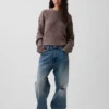 Swetr z dzianiny warkoczowej CashSoft w stylu oversize