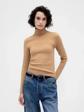 Swetr z golfem CashSoft Stretch