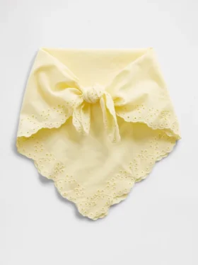 Szalik typu bandana z 100% bawełny z ażurowymi wykończeniami