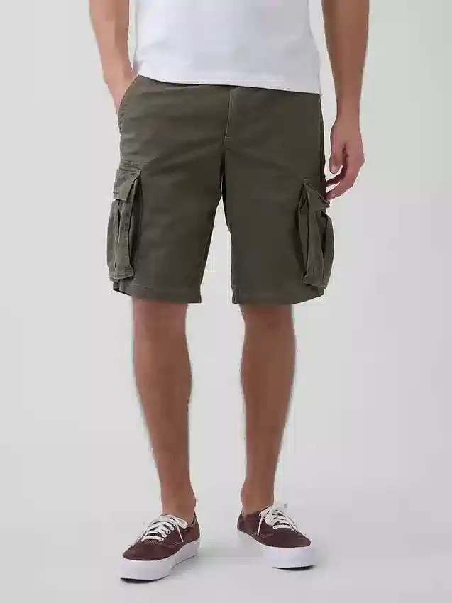 Szorty cargo o luźnym kroju, długość 11"