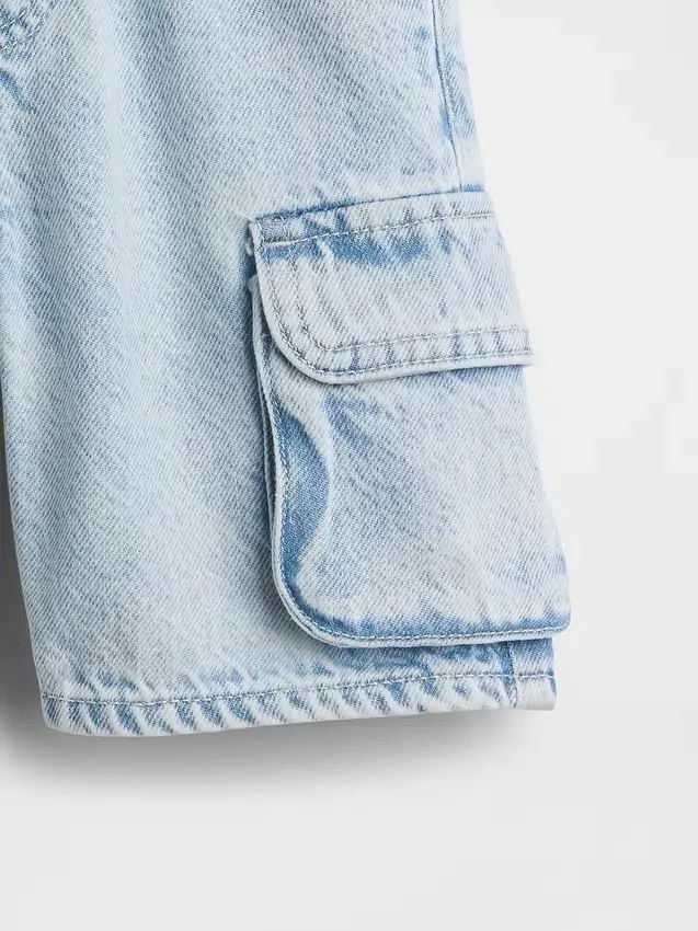 Szorty cargo z ultramiękkiego denimu dla niemowląt i Maluchów