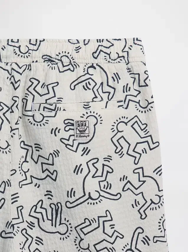 Szorty „Keith Haring” z fakturą