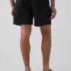 Szorty o luźnym kroju z mieszanki lnu, długość 5,5"