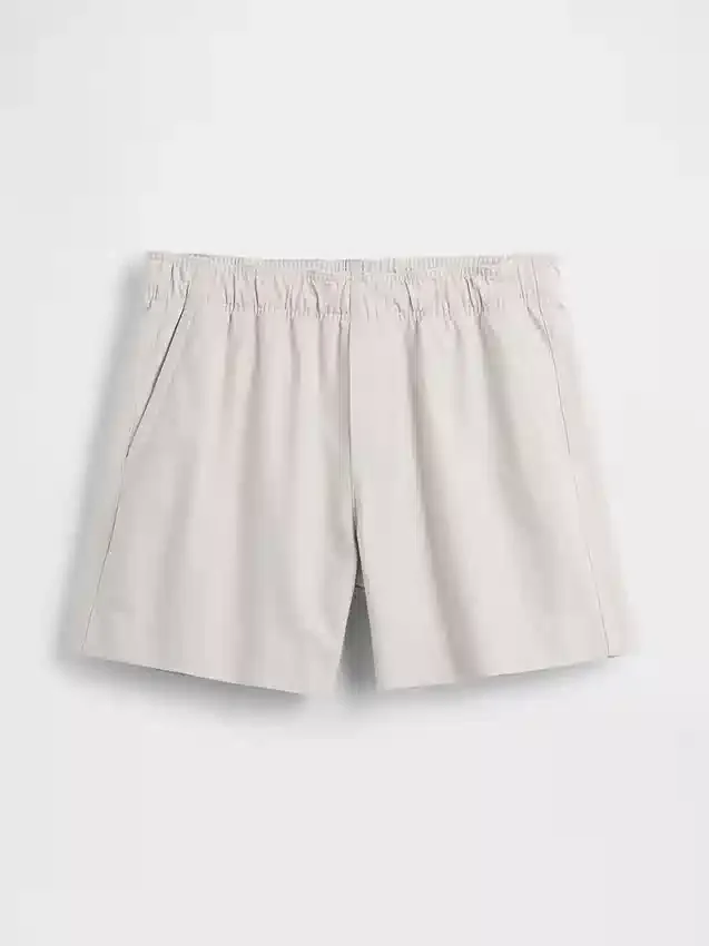 Szorty o luźnym kroju z mieszanki lnu, długość 5,5"