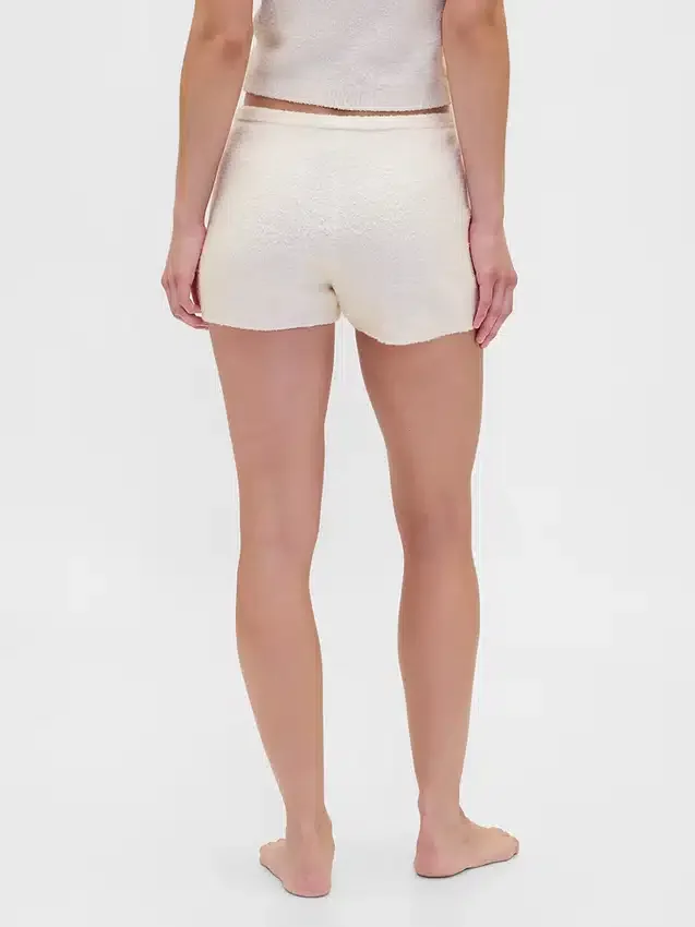 Szorty z wełny boucle CashSoft