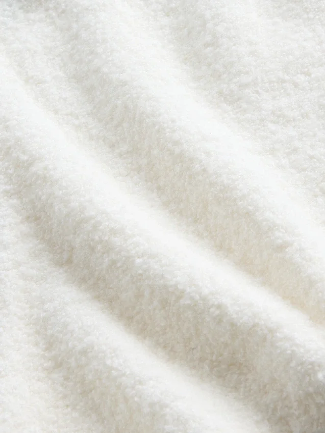 Szorty z wełny boucle CashSoft