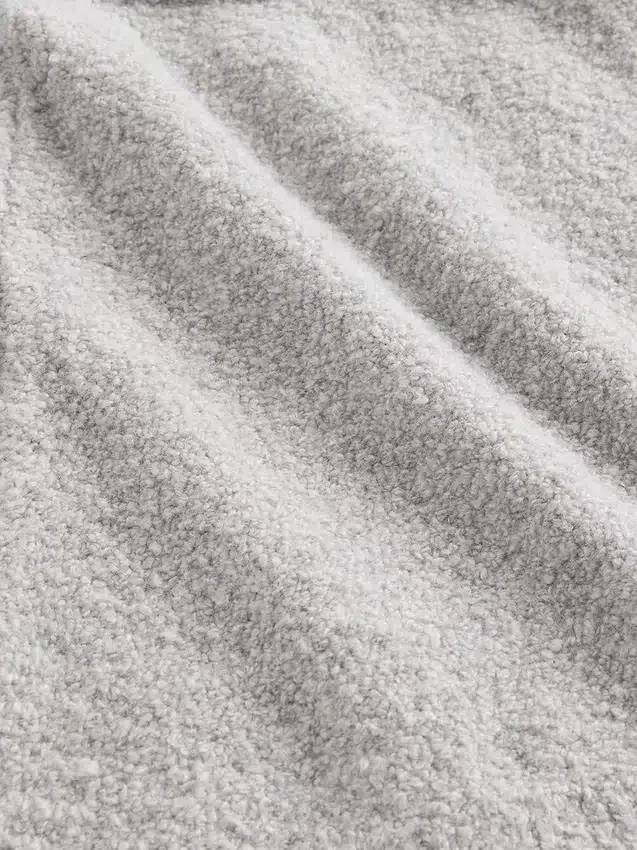 Szorty z wełny boucle CashSoft