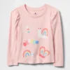 T-shirt dla niemowląt i maluchów z bufiastymi rękawami do łączenia z innymi ubraniami