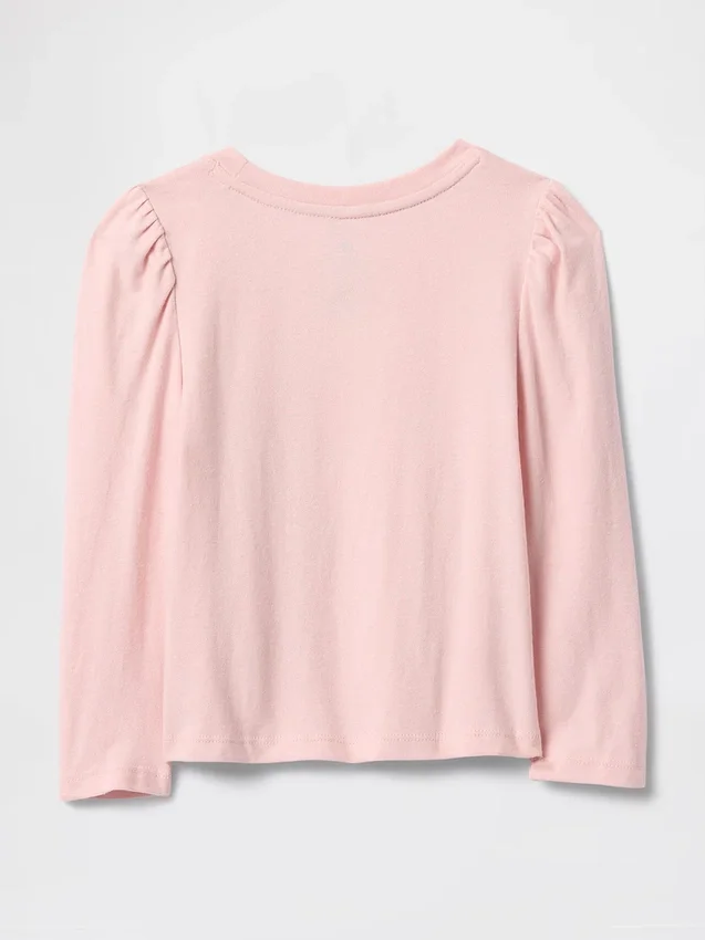 T-shirt dla niemowląt i maluchów z bufiastymi rękawami do łączenia z innymi ubraniami