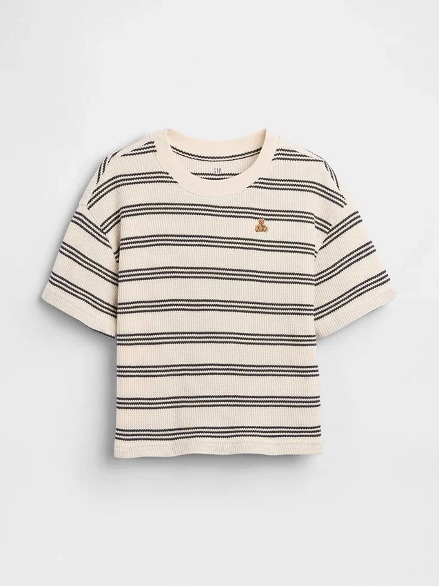 T-shirt dla niemowląt i maluchów z dzianiny waflowej