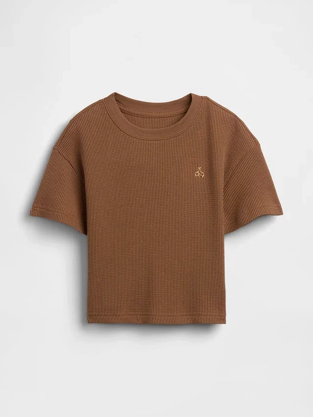 T-shirt dla niemowląt i maluchów z dzianiny waflowej