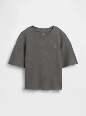T-shirt dla niemowląt i maluchów z dzianiny waflowej