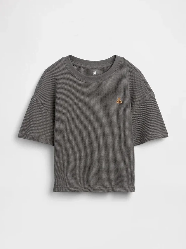 T-shirt dla niemowląt i maluchów z dzianiny waflowej