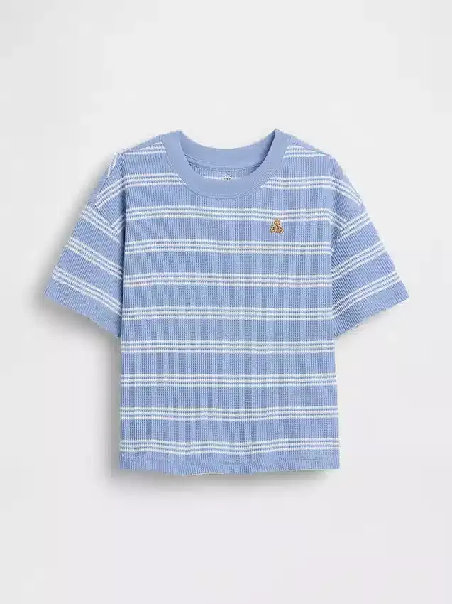 T-shirt dla niemowląt i maluchów z dzianiny waflowej