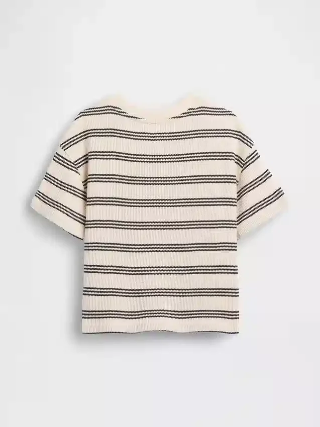 T-shirt dla niemowląt i maluchów z dzianiny waflowej