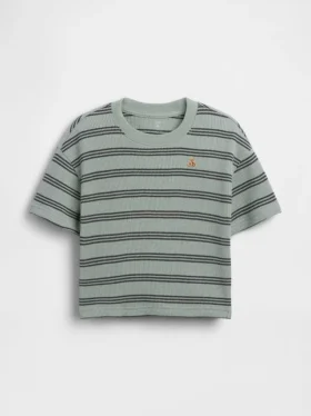 T-shirt dla niemowląt i maluchów z dzianiny waflowej