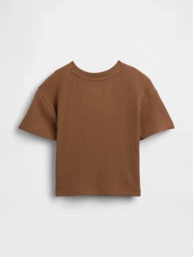 T-shirt dla niemowląt i maluchów z dzianiny waflowej