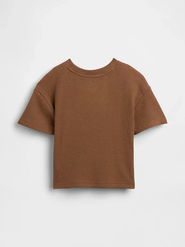 T-shirt dla niemowląt i maluchów z dzianiny waflowej