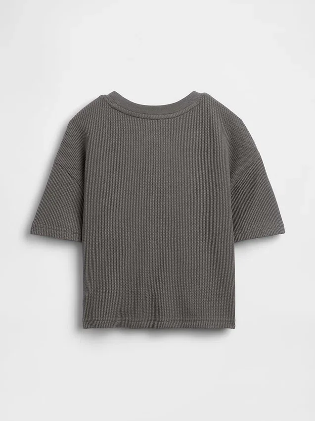 T-shirt dla niemowląt i maluchów z dzianiny waflowej