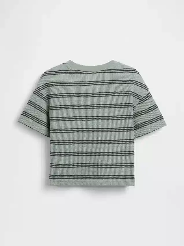 T-shirt dla niemowląt i maluchów z dzianiny waflowej