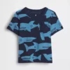 T-shirt dla niemowląt i maluchów z nadrukami do łączenia i dopasowywania oraz kieszenią